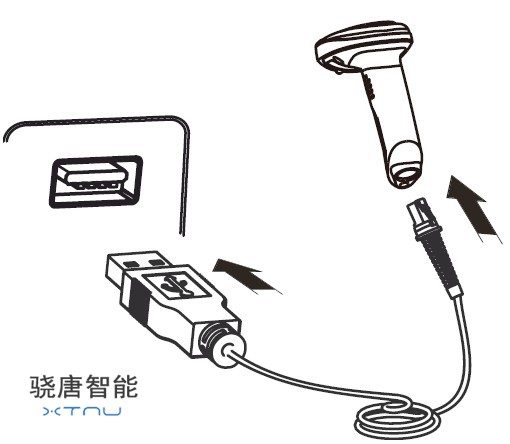 條碼掃描槍USB接口圖