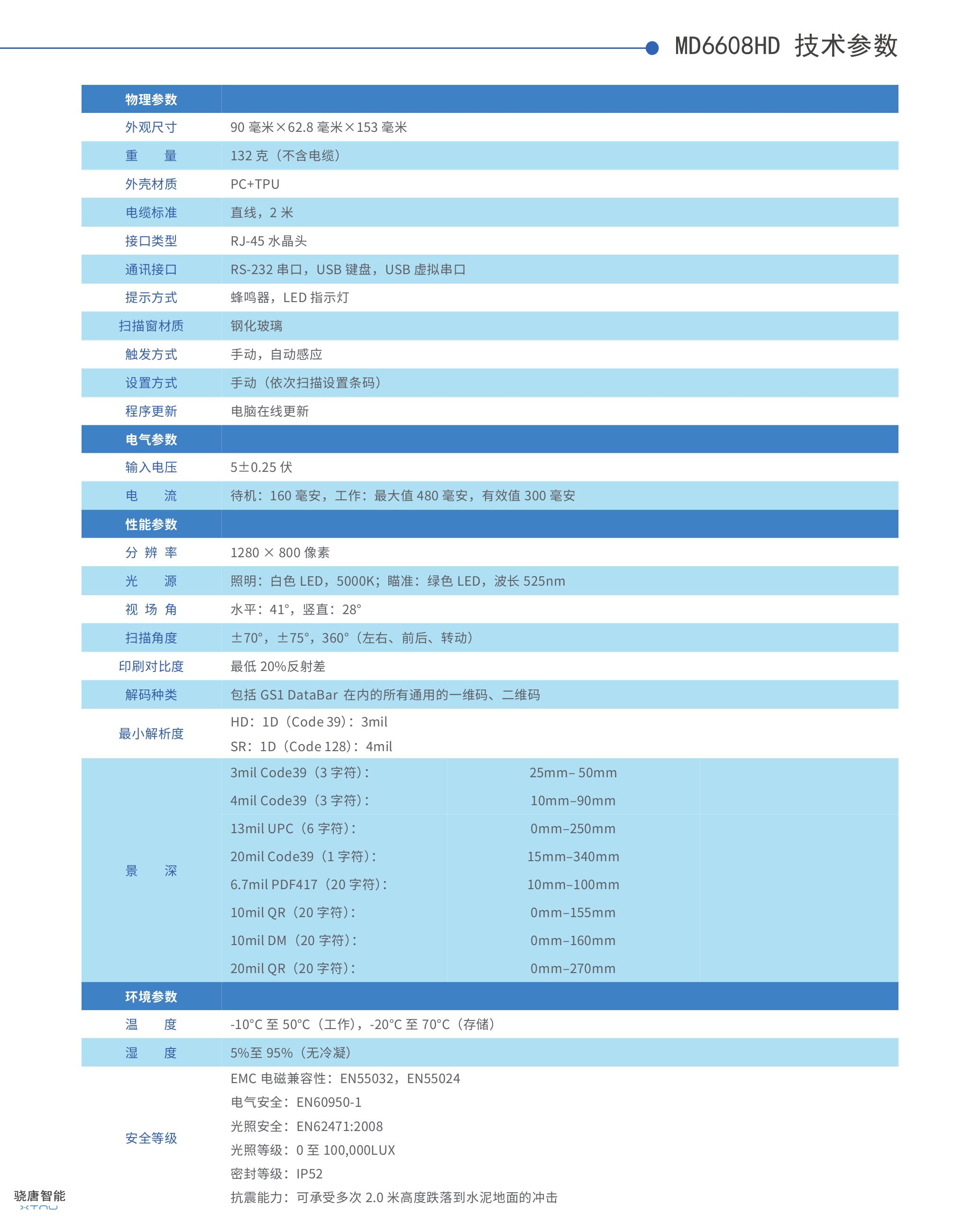 MD6608HD條碼掃描器