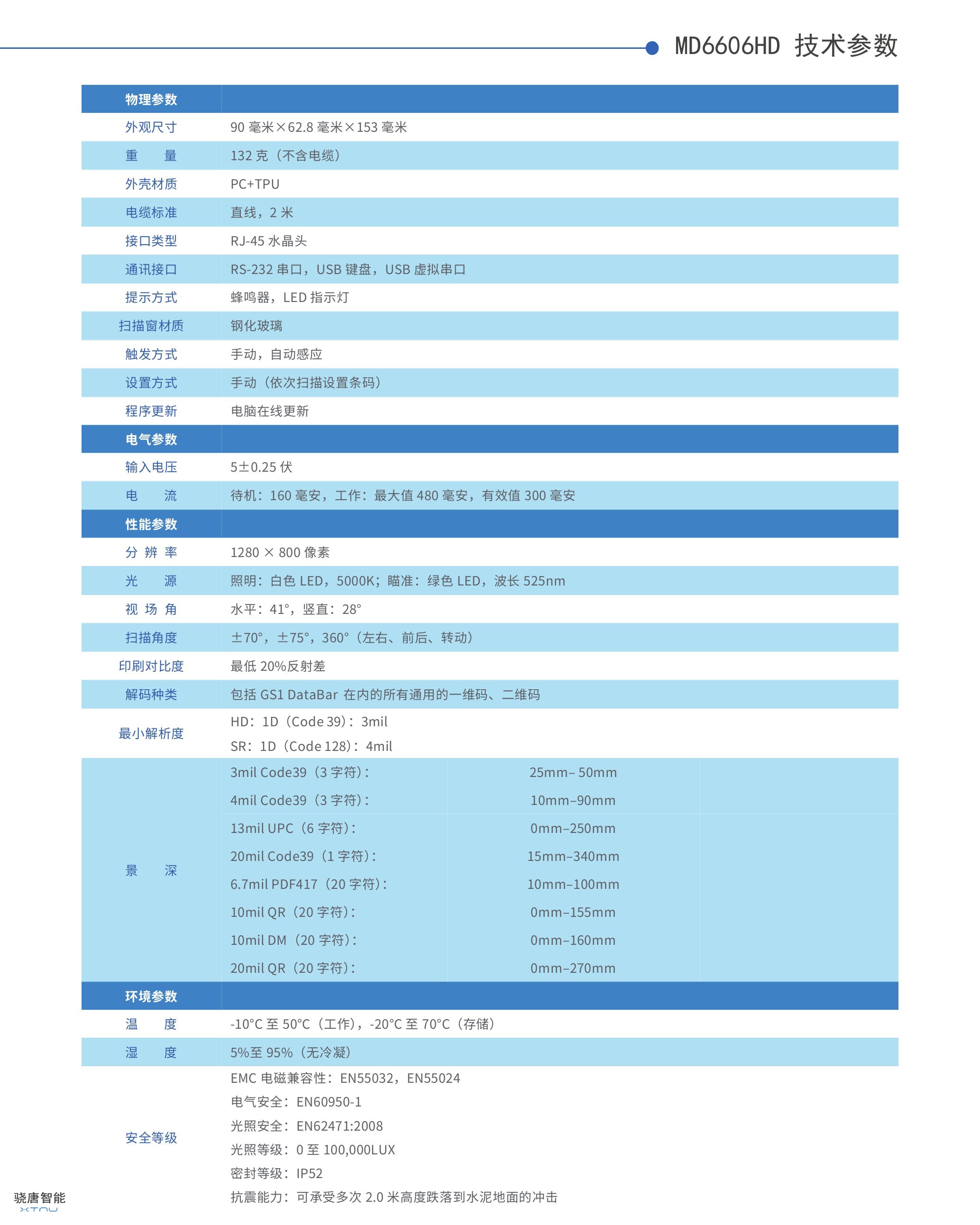 MD6606HD條碼掃描器