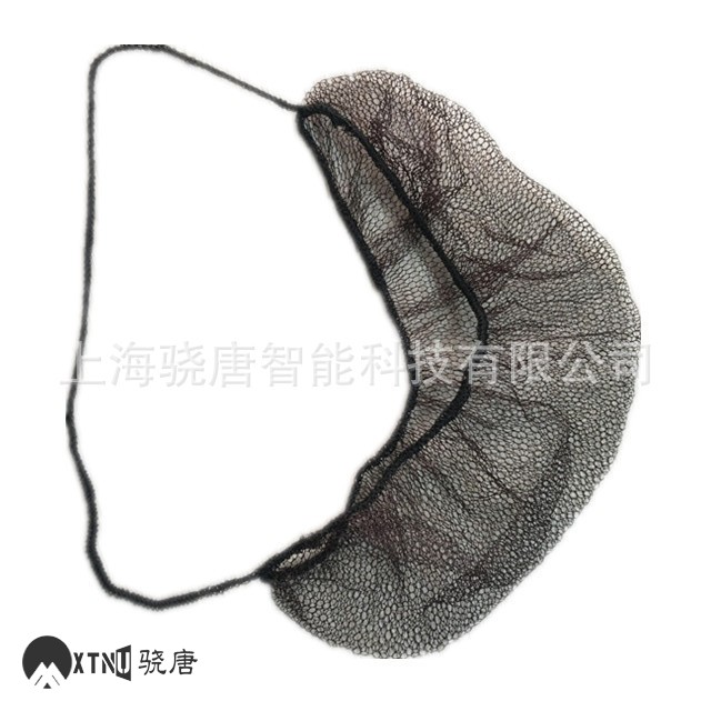 一次性尼龍網(wǎng)眼胡須套蘭色透氣白色棕色黑色單筋頭戴掛耳式胡須套